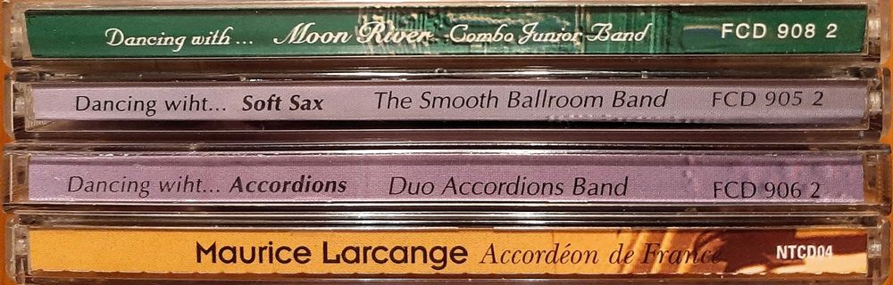 Muzyka taneczna seria Dancing with … i francuski akordeon Larcange 4CD
