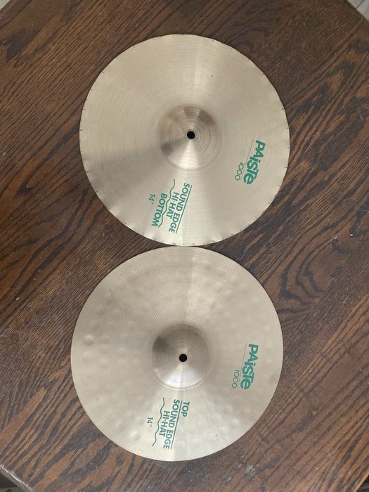 Paiste 1000 hi hat 14” x 2 szt , Ride 20”