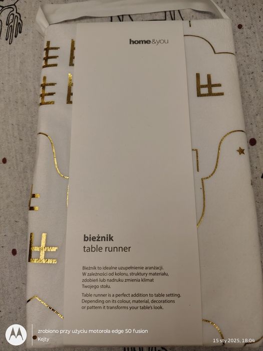 Bieżnik nowy,z metką Home & You 35 X 150