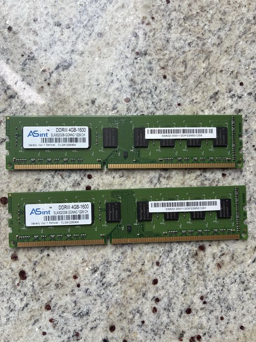 RAM DDRIII 2 x 4GB-1600