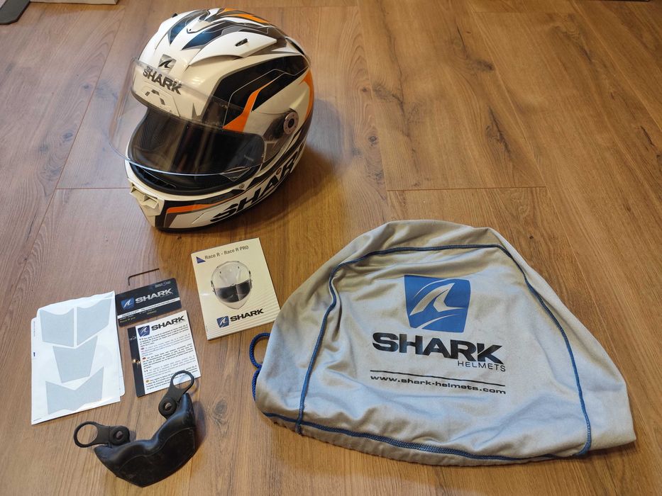 Kask motocyklowy Shark S700 Carbon 1250g stan bardzo dobry, OKAZJA! Rozmiar M