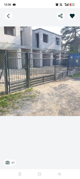 Brama wjazdowa 4m plus i słupki i furtka