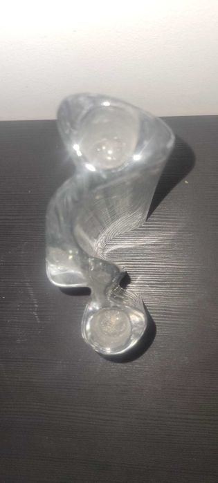 Castiçal Duplo Imponente em Cristal de Boémia (23cm) - Original