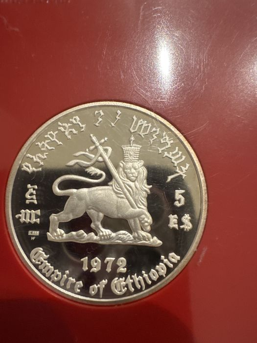 Moeda de prata .999 Etiópia