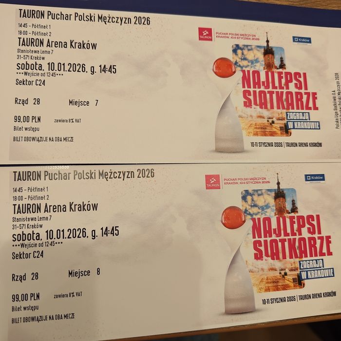 Bilety Puchar Polski Mężczyzn Siatkówka