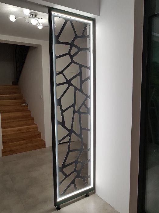 Balustrada wycinana , ażurowa, laserowa z blachy -nowoczesna design