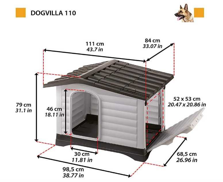 Casota para cão - Ferplast Dogvilla 110