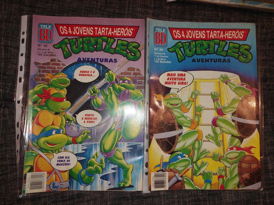 Coleção completa “Os 4 Jovens Tarta-Heróis / Turtles Aventuras”
