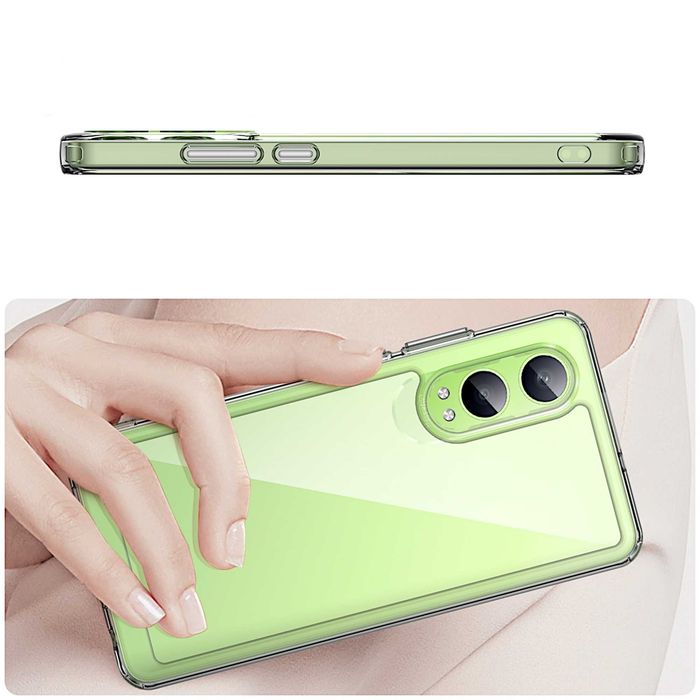 Etui ELEVATE HEXAGON do OnePlus Nord CE4 Lite - Clear