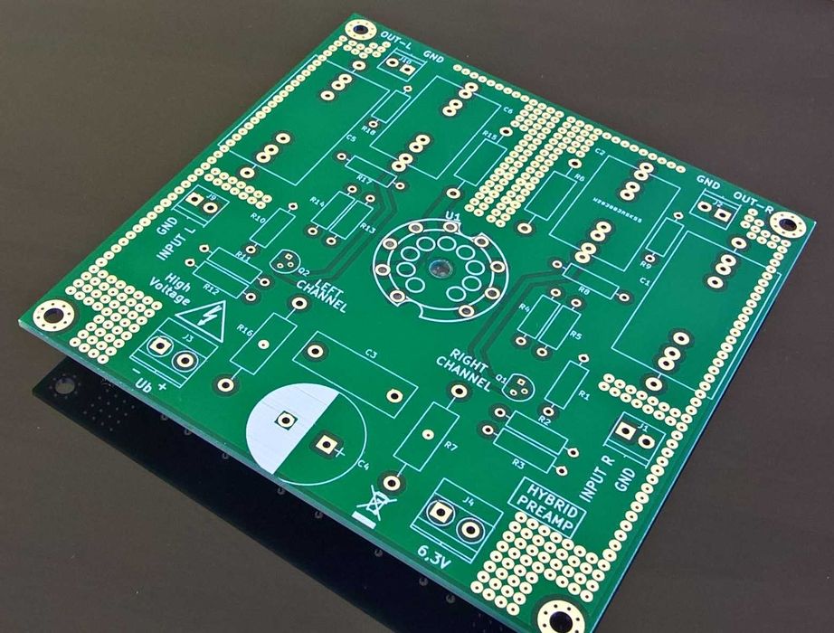 Płytka pcb - przedwzmacniacz lampowy JFET
