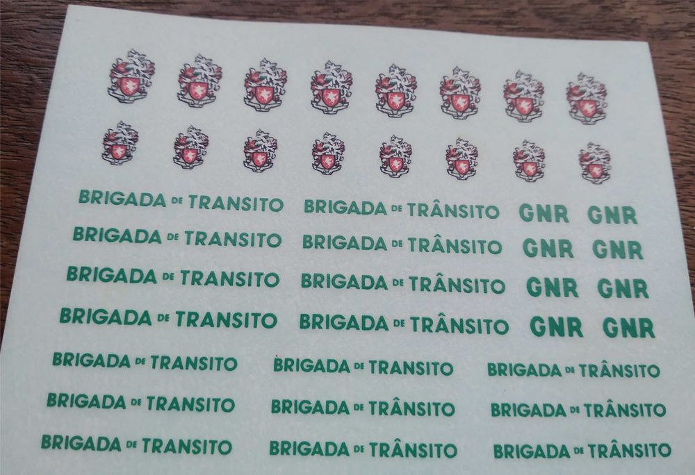 Decalque - GNR - Brigada de Trânsito