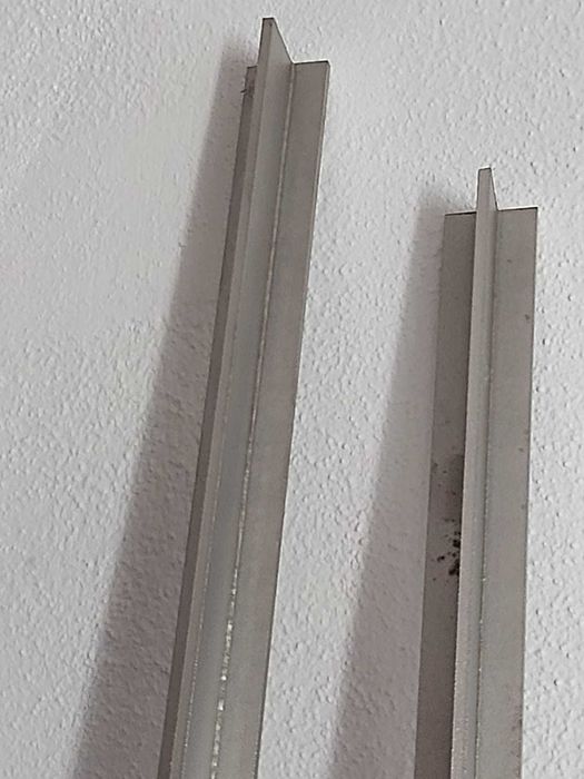 2 Barras de aço inox de 2 metros