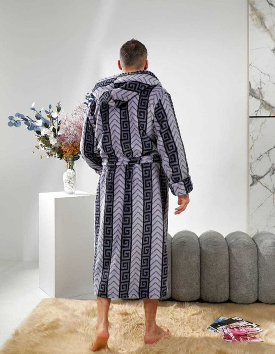 Мужской махровий халат батал