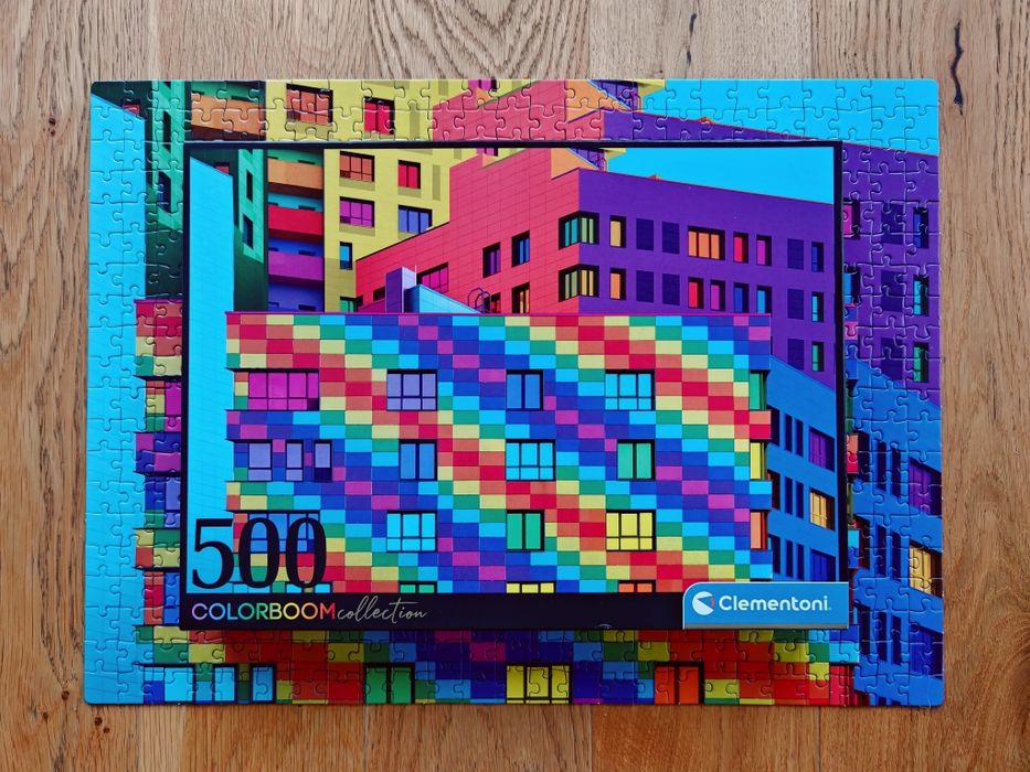 Puzzle clementoni Colorboom Squares 500 kompletne