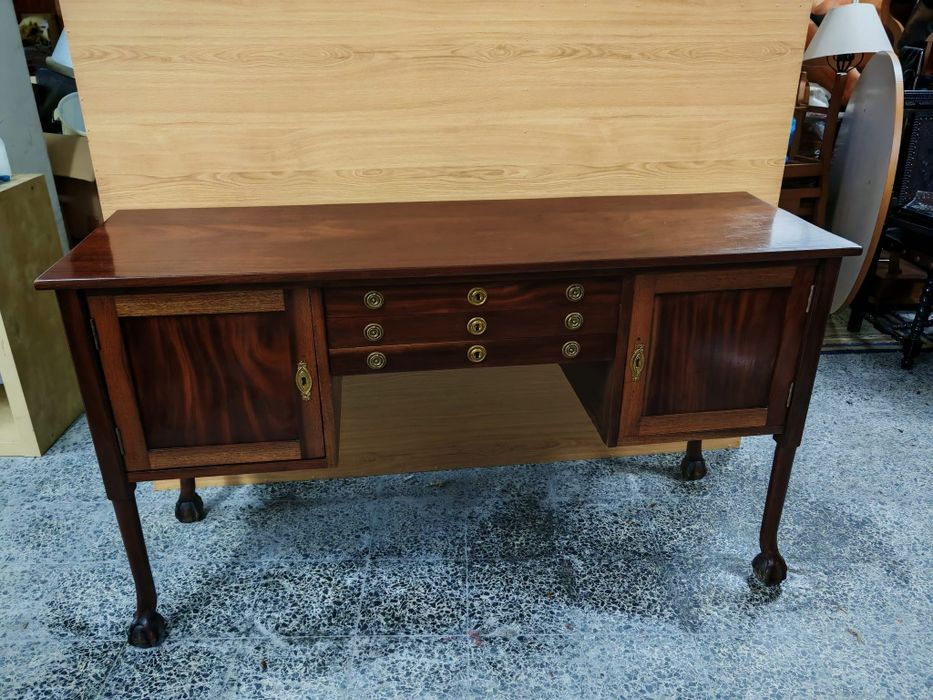 Secretária / mesa de encostar antiga