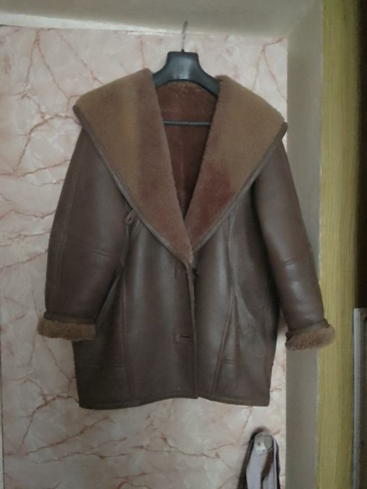 Дублёнка кожаная 48/50 разм