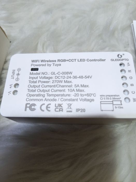 Sterownik WiFi GLEDOPTO RGB+CCT LED – Model GL-C-008W