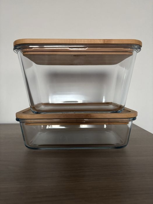 Szklane pojemniki Ikea/zestaw