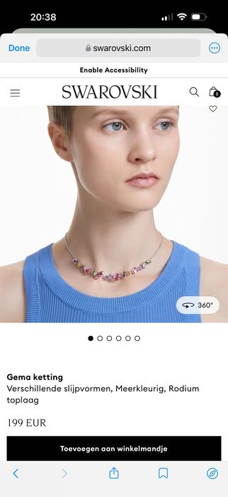 Кольє gema Swarovski oригінал