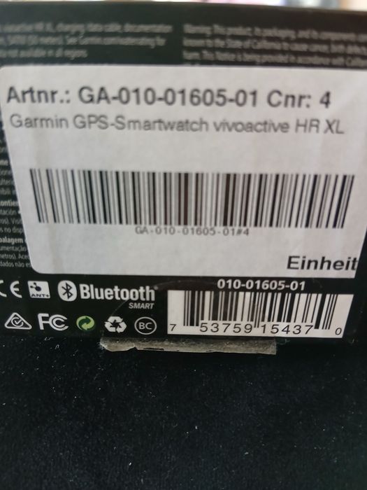 Sprzedam 2 paski i 2 ładowarki do smawatcha Garmin vivoactive hr xl