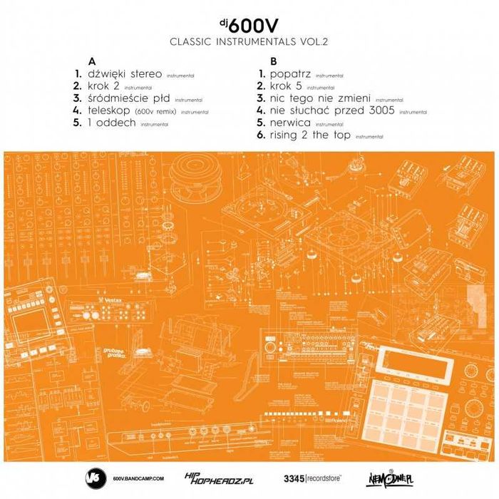 DJ 600V Classic Instrumentals Vol 2 LP w folii ! klasyka Rapu