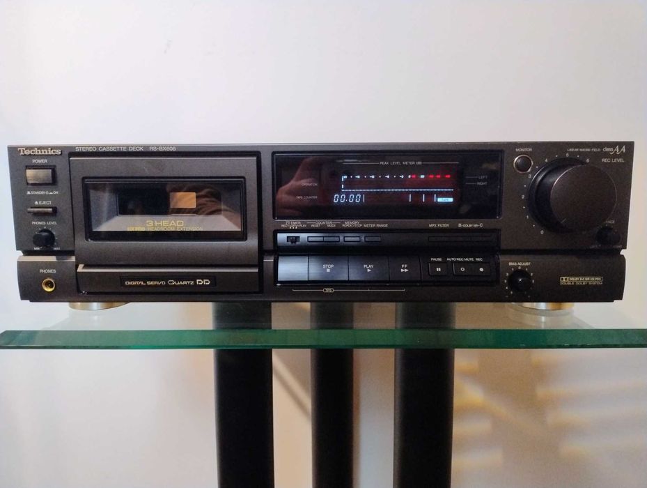 Magnetofon kasetowy (DECK) TECHNICS RS-BX606, stan BARDZO DOBRY