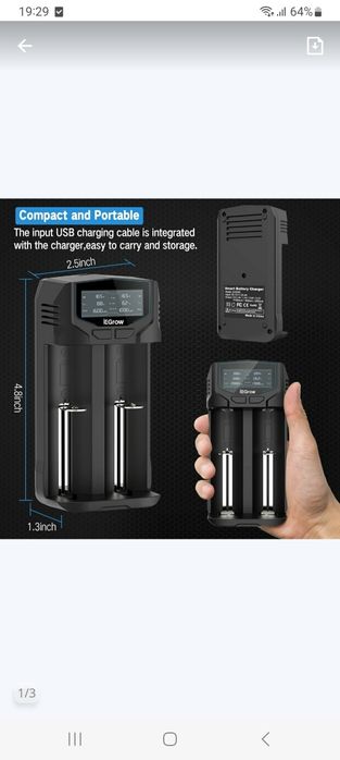 Uniwersalna ładowarka do akumulatorów iegrow zh225c