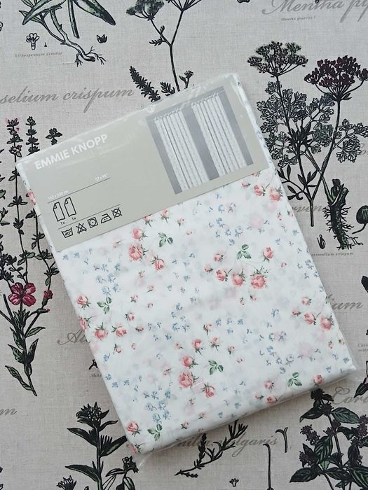 Zasłony na troczkach Ikea Emmie Knopp 145x250