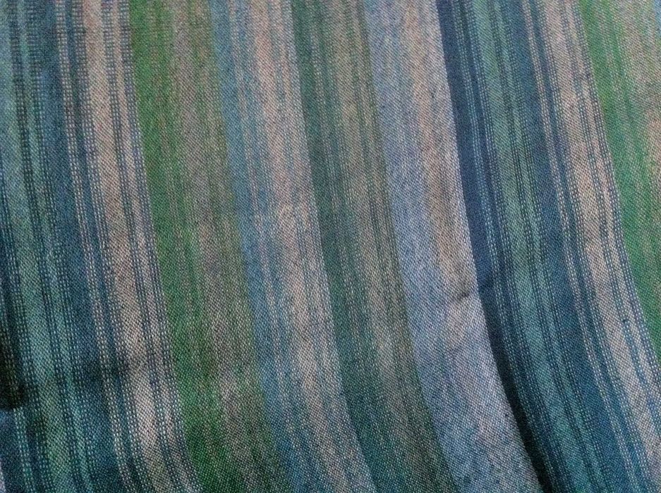 Echarpe de ​Primavera​/Verão às riscas, de ​t​ons azuis