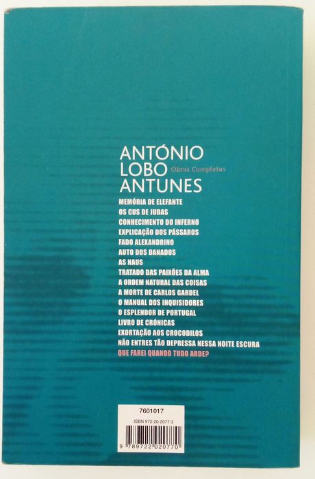 Livro "Que Farei Quando Tudo Arde"