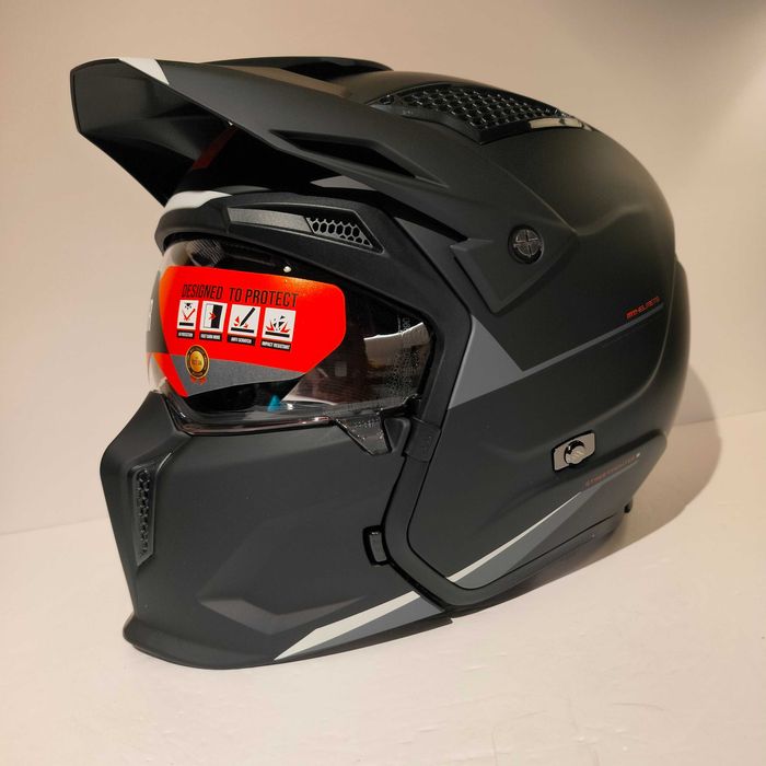Capacete MT StreetFighter mota scooter novo