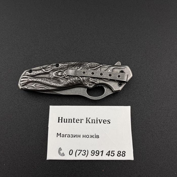 Нож туристический раскладной складной ніж розкладний складний Вовк