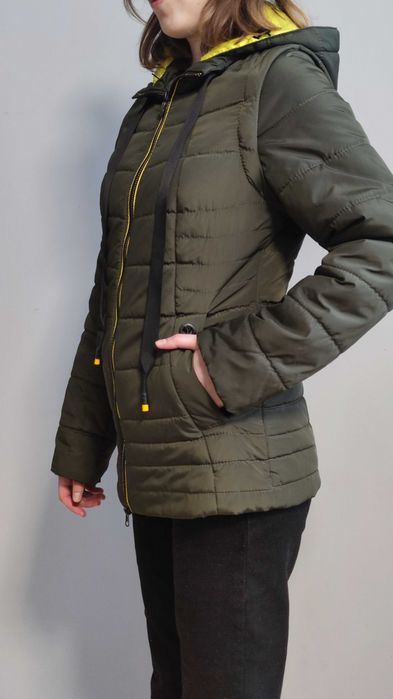 Демісезона куртка трансформер, Розмір S, хакі