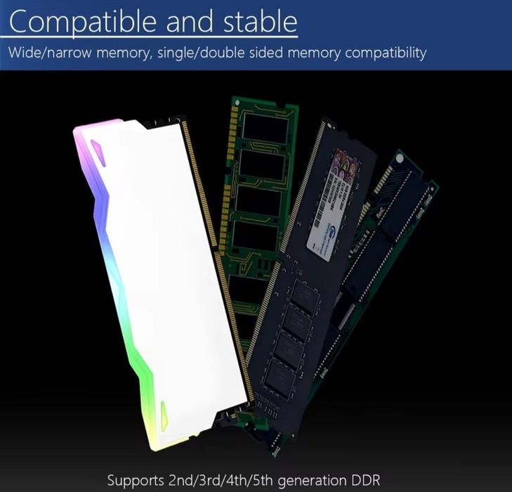 Chłodzenie pamięci RAM ddr 2/3/4/5 cooler