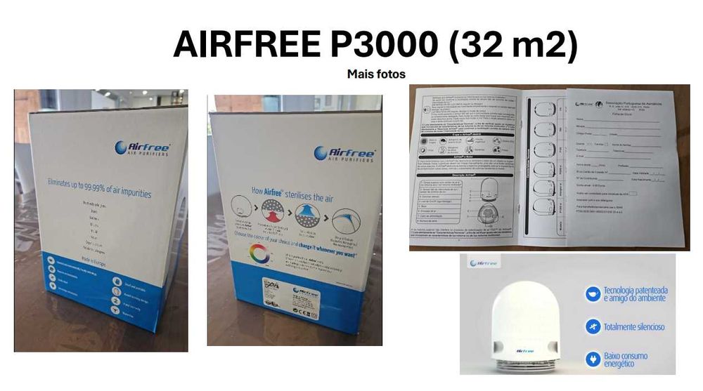 Purificador de ar Airfree P3000 (32 m2)