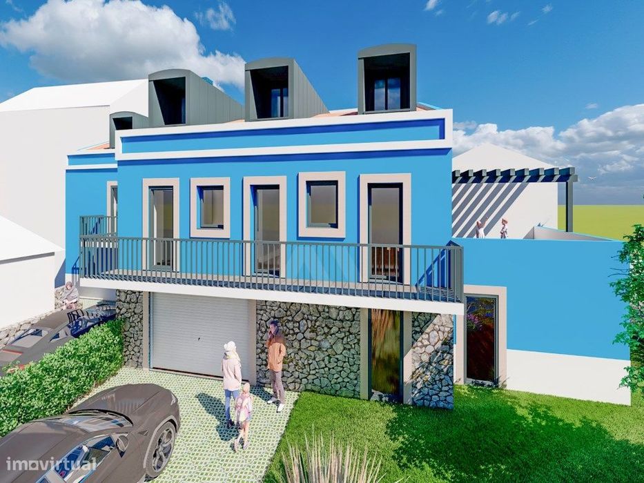 Terreno com projeto aprovado para 3 moradias em Cascais