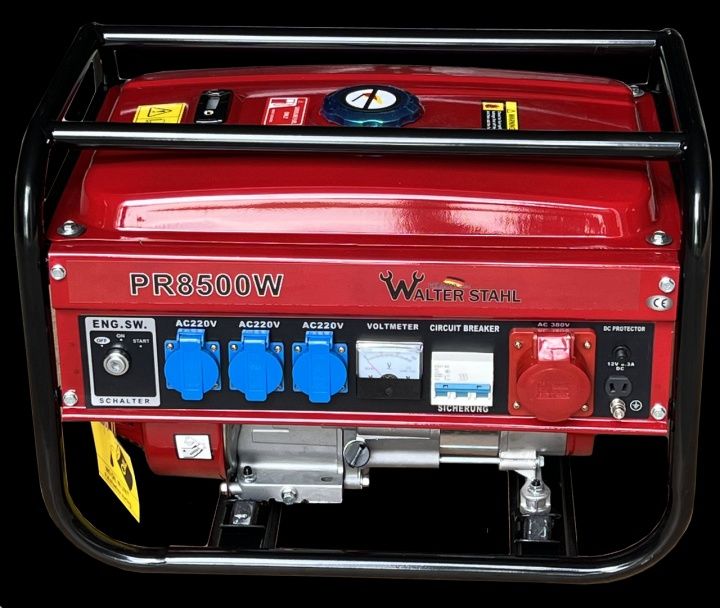 Бензиновий генератор Walter Stahl PR8500W 3 квт 3 фазний електрогенера