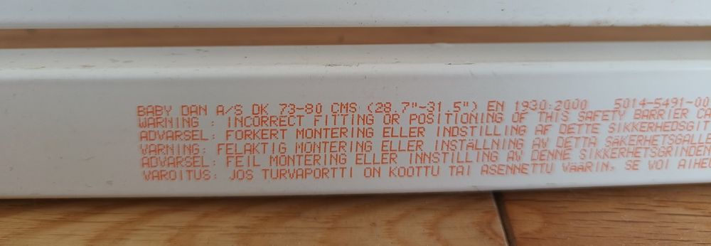 Barreira de segurança para escadas BabyDan