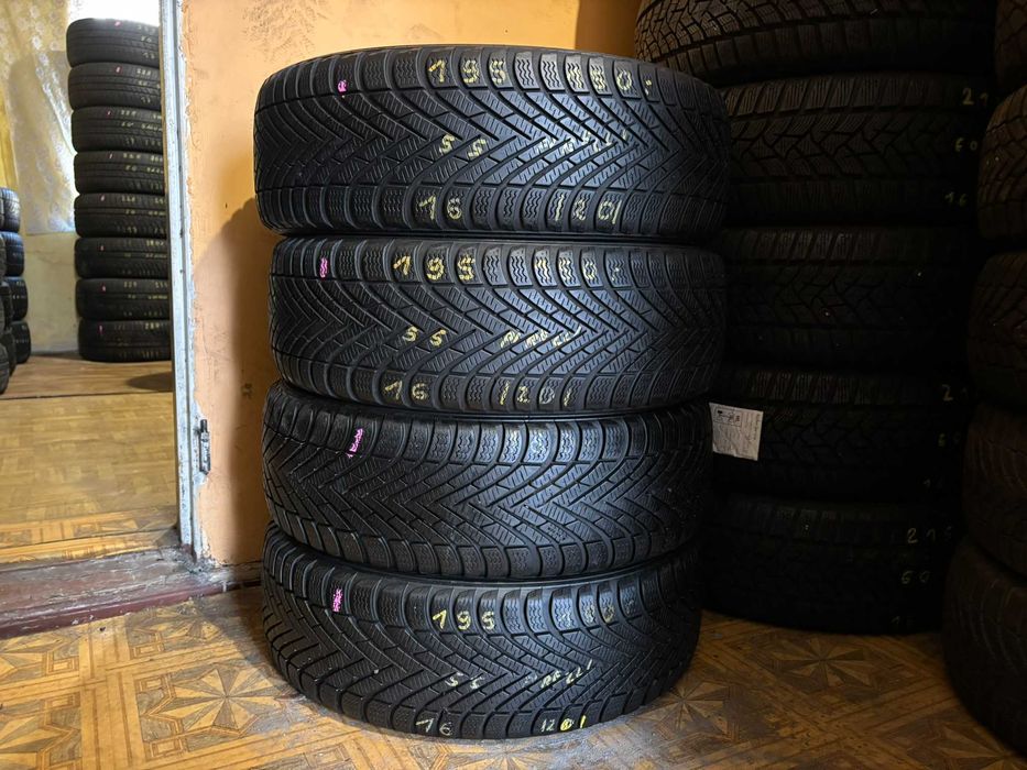 4X OPONY ZIMOWE 195/55R16 91H Pirelli Winter Cinturato XL 6.8MM 2020R