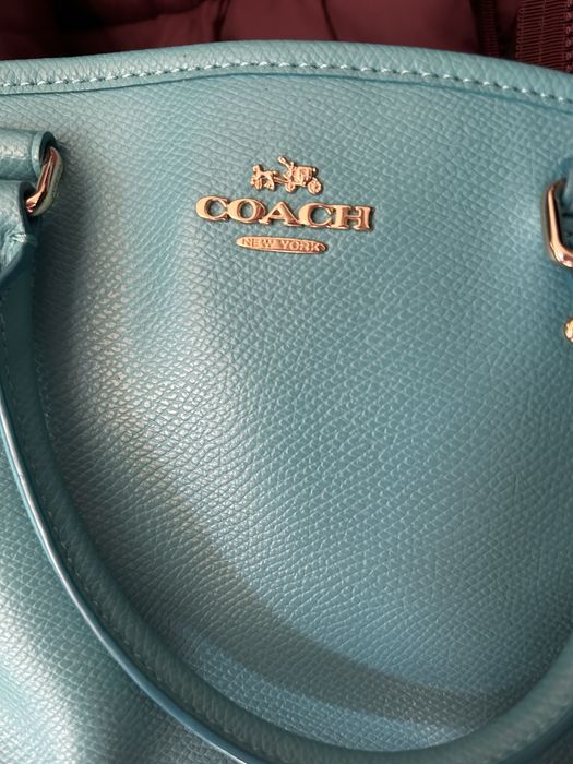 Torebka COACH – Skóra Naturalna – Turkus/Morski