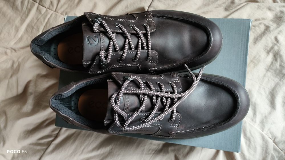 Ecco Rugged Track brązowe skórzane wodoodporne buty rozm 43