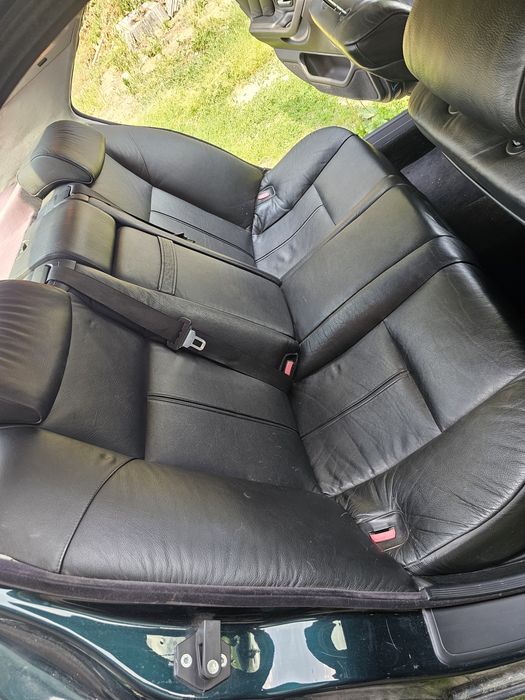 Wnętrze BMW e38 czarne skóry