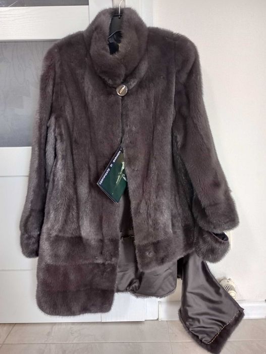 R. S M Saga Mink norki 3w1 naturalne futro z norek,