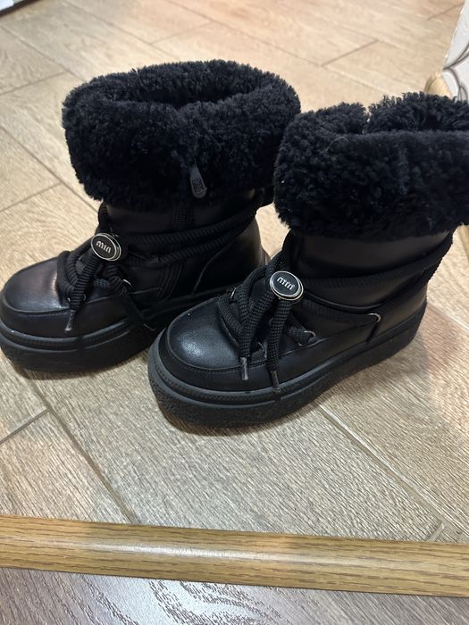 Шкіряні зимні чоботи