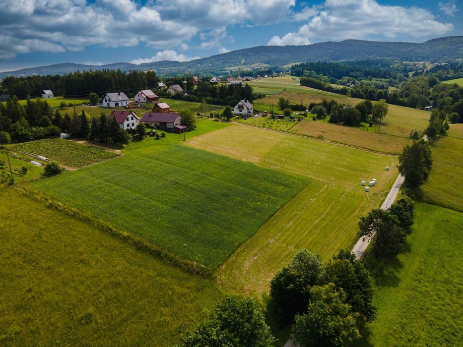 Widokowa działka budowlana - Polna (gm. Grybów) - Widok 2