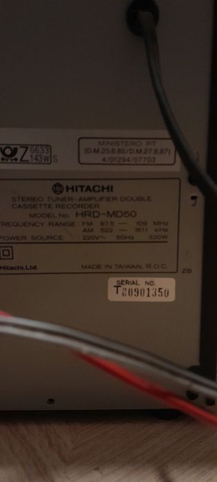 Zestaw audio hitachi HRD MD50 HT MD30