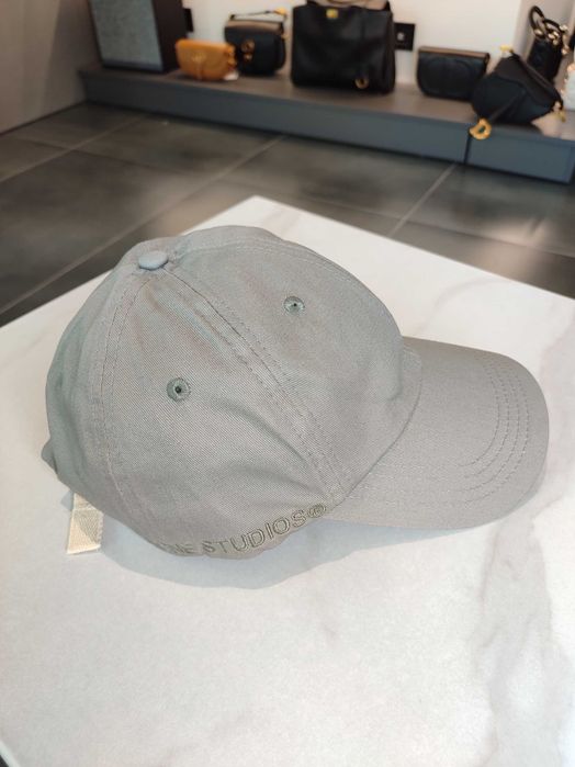 Бейсболка Acne Studios Cotton Baseball Cap Grey/Khaki