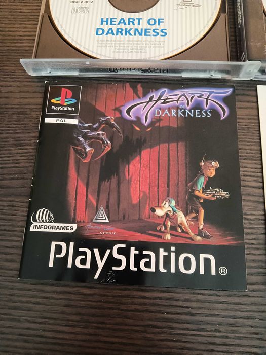 PS1 Game Heart of Darkness Complete with 3D Glasses and Instructions64552777021826122