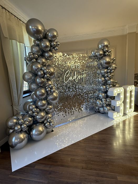 Ścianki balonowe, girlandy balonowe, balony, hel, balon box !