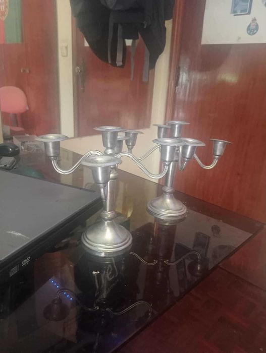 Castiçal de velas antigo